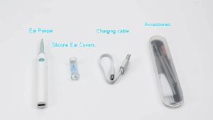 AmazeFan Pembersih Telinga Korek Kuping Kamera LED Smart Visual Ear Stick HD Endoscope WIFI Waterproof
