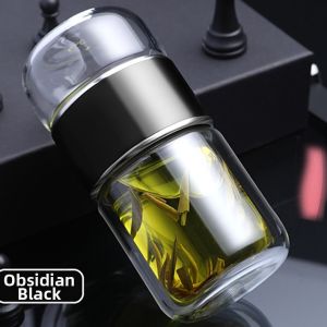 Portable Double Insulated Tea-infusion Glass Cup