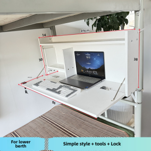 Elevated Bed Computer Desk Foldable Hanging Study Esports Dormitory Essential Multi-functional Simple Modern Style Desktop