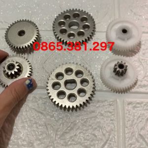 Combo bộ 3 bánh răng sắt bánh răng nhựa máy ép chậm SAVTM JE31 JE32 JE35