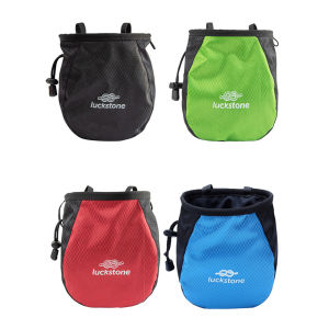 Magnesium Powder Bag Waterproof Polyester Chalk Bag Adjustable Belt Weightlifting Pouch Tear Resistance for Outdoor Climbing