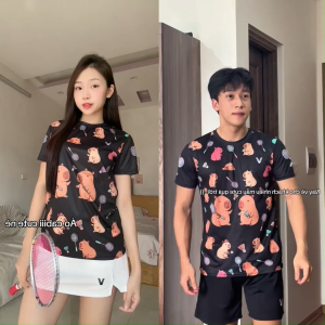 Áo Cầu Lông Quần Cầu Lông Bộ Cầu Lông Nam Nữ Chuyên Nghiệp Vải Thoáng Khí A1033 - V Badwear