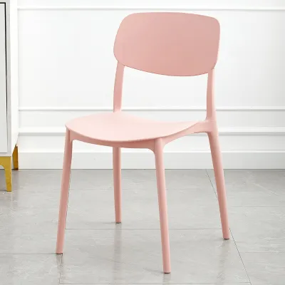 HUAYASEN | Stackable Plastic Dining Chair with Backrest