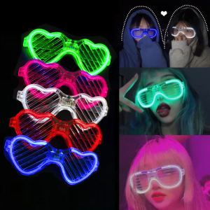 LED Glasses Party Sunglasses Blinds Shutter Glasses Glow in the Dark Neon Christmas Birthday Wedding Party Supplies