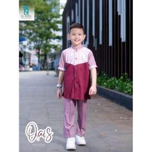Setelan Koko Anak QAIS & MARYAM BY : EL-FATH / Setalan koko anak Laki-Laki 1-12 tahun Bahan Toyobo