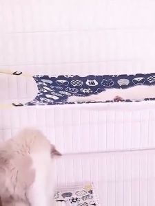 Cat Bed kitten Hammock Hanging Bed Cat Cage Fleece Cotton