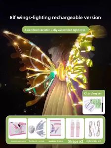 JINGDATOYS | Princess Elsa Electronic Butterfly Wing Back Decoration Toy for Girls 3-6 Years Old