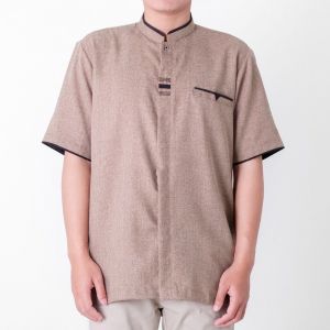 Koko kurta lengan pendek bahan katun madinah premium