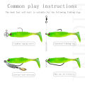 eightxi lure soft bait 0.035oz/1.57in plastic bait high-end lures fishing nff bait soft rubber bait realistic swimming style. 