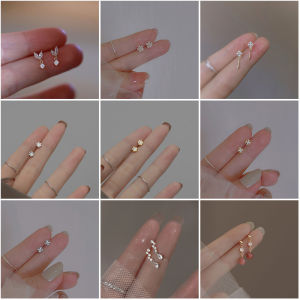 Cross Gold Stud Earrings for Piercing Hikaw Non Tarnish Earrings for Women Earings for Kids Hypoallergenic Accessories Jewelry Set