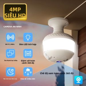 Camera An Ninh V380 Pro Camera IP Wifi 4MP Có Đèn Pha Tầm Nhìn Ban Đêm Đầy Đủ Màu Sắc Phát Hiện Con Người Giám Sát Video 1080P