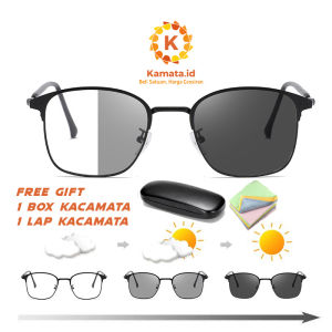 Kacamata Photocromic & Anti Radiasi 2 in 1 Wanita & Pria