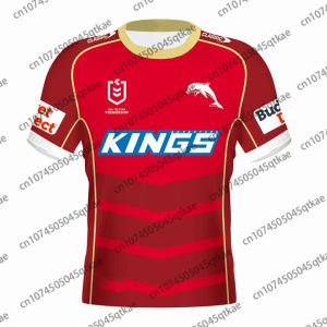 New Arrival Australian NRL 2025 Dolphins MENS Home Jersey Summer Men Training Jersey Adult&Kid Breathable Sport Rugby Jersey