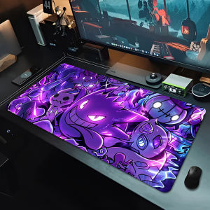 Bandai | Tấm Lót Chuột Anime Pokemon Gengar XXL Cỡ Lớn - Tấm Lót Bàn Phím Máy Tính Dành Cho Game Thủ Với Cạnh Khóa Bàn Bằng Cao Su Phụ Kiện Chơi Game