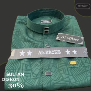 kurta sultan embos murah ekemko sultan 2024 kemeja koko bahan embos lrngan panjang