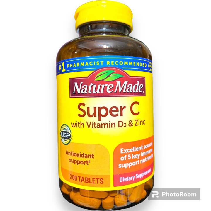 Nature Made Super C with Vitamin D3 & Zinc Lazada.co.th