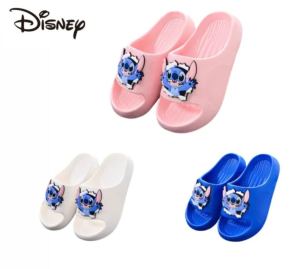 รองเท้าแตะและรองเท้าแตะกันลื่นลายการ์ตูนดิสนีย์สําหรับเด็กชายและเด็กหญิง Cute Stitch นุ่ม สบาย น้ําหนักเบา