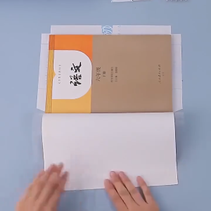 10 Sheets Self-adhesive Book Wrapper Waterproof FilmTransparent Protective Cover School Supplies