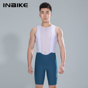 INBIKE Mens Cycling Bib Shorts with Pockets Quick dry MTB Bike Shorts Breathable Summer Bicycle Short Pants 3D Padded