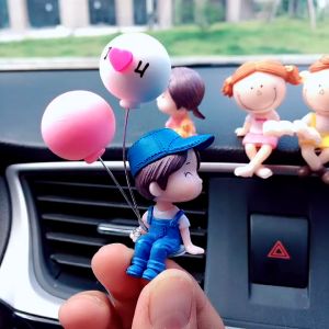 ตุ๊กตาคู่รัก ชญ.คู่ฟ้า ชญ.คู่เทา ตกแต่งหน้าคอนโซลรถยนต์  ตุ๊กตาคู่รัก