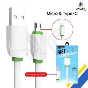 [KN ACC] KABEL DATA CHARGER MICRO USB/TYPE C FAST CHARGING 6A JKXPV51
