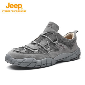 Jeep | Jeep Mens Lightweight Hiking Shoes Outdoor Anti-slip Wear-resistant Mountain Climbing Sports Casual Shoes Traveling