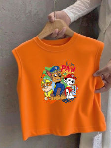Cotton Printed Sleeveless T-Shirt
