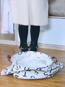 Laundry Bag bulat Keranjang Baju Pakaian Kotor Organizer  karakter Tempat Penyimpanan dengan kawat kokoh kualitas terbaik
