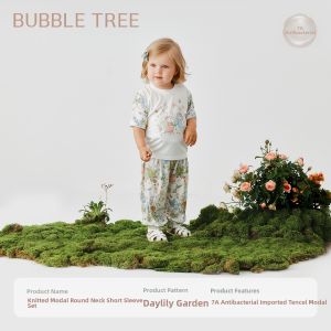 BUBBLE TREE | Spring Trendy Boys Girls Short Sleeve T-shirt Pants Set
