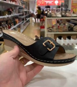 Max2 - Modern Womens PU Wedge Shoes | Comfortable & Durable | Adjustable Strap | 6.5cm Heel Height | Lightweight & Comfortable