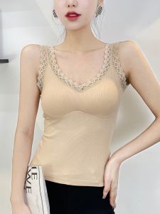 เสื้อชั้นในแบบมีแผ่นเสริมหน้าอกแบบมีโครงสำหรับผู้หญิงในช่วงฤดูร้อน ชุดโยคะ วิ่ง เสื้อกั๊กสปอร์ตแบบสวมสบาย ใส่ด้านนอก ทรงสลิมฟิต เสื้อกั๊กโมดอล