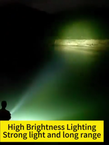 Irradiation 5000M waterproof LED flashlight rechargeable heavy duty flashlight original searchlight super bright flashlight long range flashlight plus light rechargeable powerful torch light Waterproof Torch For Home Camping Fishing Hiking Nightwalk