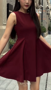 Kiyorawears - East Reverie | Jia Dress / Mini Dress / A Line Dress / Sleeveless Casual Dress / Dress Wanita Kekinian / Korean Style