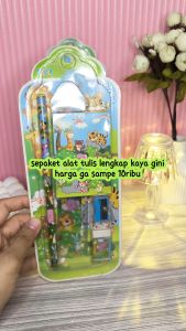 Pensil set Alat tulis set 5 in 1 stationery sekolah paket
