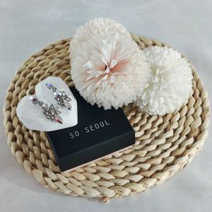 SO SEOUL Enchanted Marquise Cut Aurore Boreale Swarovski® Crystal Chunky Long Dangling Pierced Stud Earrings