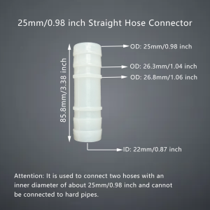 Hose Repair Connector Straight Through Joint extender Equal Diameter Plastic Coupling 5pcs 1pc Laboratory Garden Irrigation
