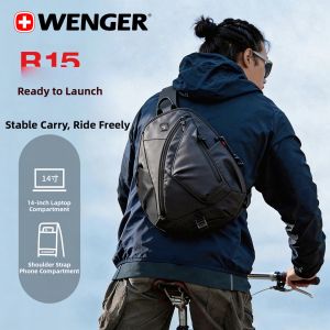 Wenger | Mens Commuter Crossbody Chest Bag High Capacity