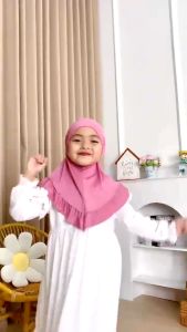 LAZADA [COD] Jilbab Anak bayi / Shafa 0-3 TAHUN / bahan JERSEY / JILBAB ANAK PEREMPUAN / KERUDUNG ANAK PEREMPUAN
