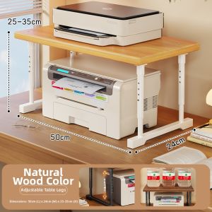 evesigar | Adjustable Printer Stand Copy Machine Shelf File Organizer