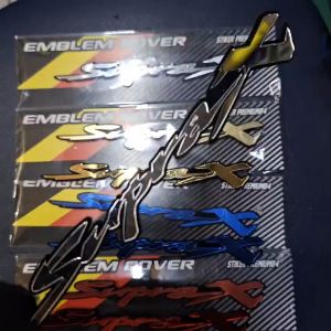 2 Emblem Honda Supra X old Logo Motor 3D Akrilik Variasi Modipikasi