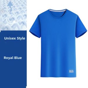 Custom Logo Elastic Icy Silk T-Shirt Work Uniform