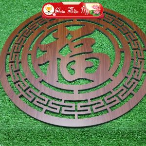 Tấm Ốp Tường Bàn Thờ Cắt CNC Họa Tiết Mandala CHÂN THIỆN MỸ Trang Trí Ban Thờ Gia Tiên Treo Tượng Phật CNC-OP-19