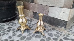 Tempat Hio Stick & Dupa Tancap Kuningan Motif Vas Kaki 1 pcs