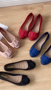 Doll Shoes Korean fashion flat shoes for women almond toe non-slip Jelly shoes