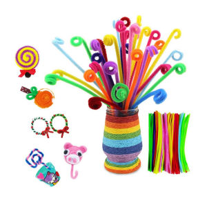 100Pcs Kawat Bulu Mercy Mainan Anak Craft Diy Kerajinan Tangan Pipe Cleaner