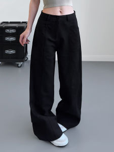 Loose Wide Leg Pants Women Casual Loose plus Size Conceal Meat Long Drag Floor Length Pants Spring New Style Comfortable Cotton