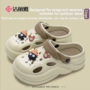 Pregnant Anti-slip Soft Elastic Breathable Open Toe Shoes