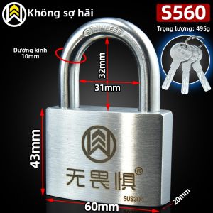 WUJUWEI | Khóa C Chống Trộm Chống Nước Chống Gỉ