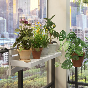 TMCG | Balcony Wooden Anti-Rot Foldable Hanging Flower Rack