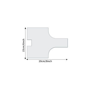 YOMDID 1pc DIY Quilting Template for Making a LargeCapacity Fabric Bag Transparent PET Sewing and Fabric Craft Tools